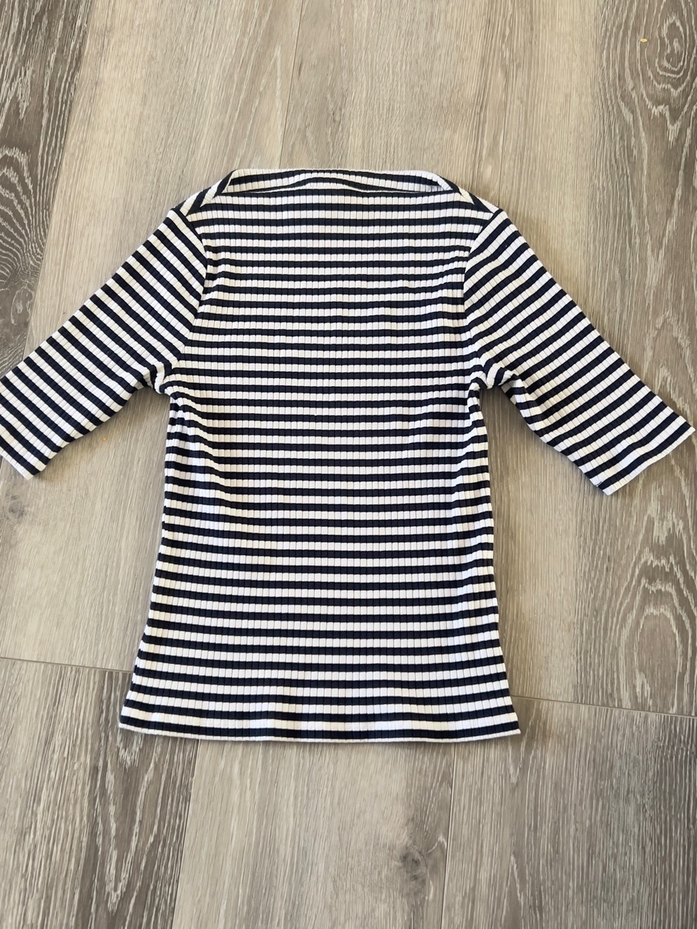 Old Navy Navy and White Striped Knit Skirt